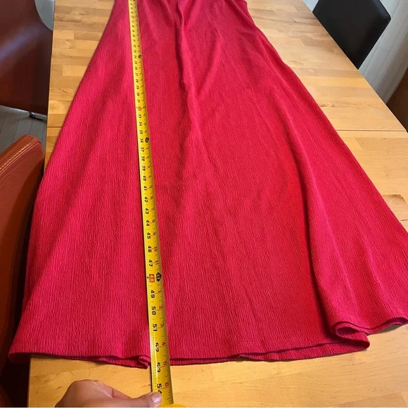Lularoe Women’s Medium Sandy Halter Tie Neck Maxi Dress in Hot Pink New NWT - Picture 7 of 7